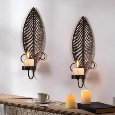 Wall hanging Iron Candlestick